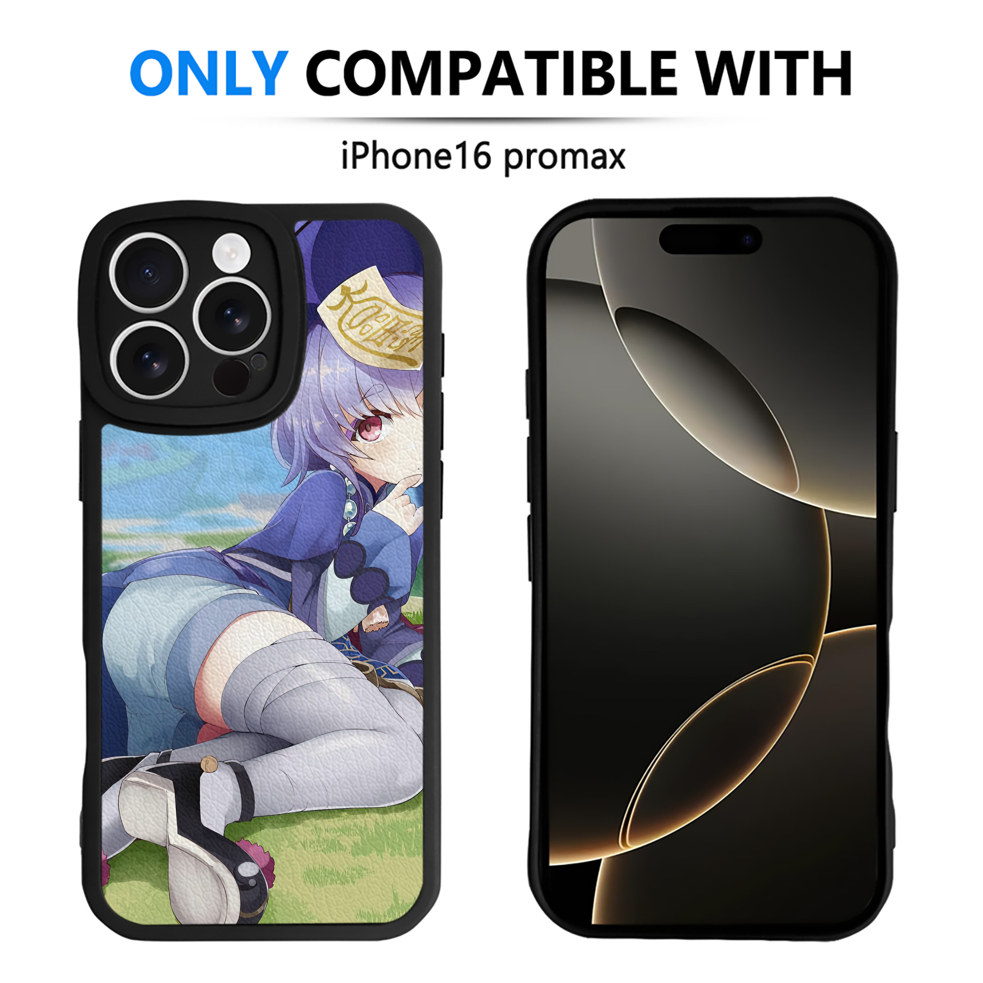 げんし神 genshin 【iPhone 16シリーズ対応】シリコンスマホケース（レザー調） 材質：シリコン
